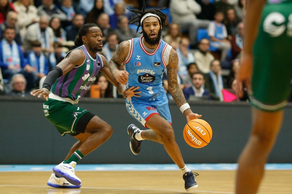 Partido de la Liga Endesa entre el Breogán y el Unicaja, disputado en Lugo