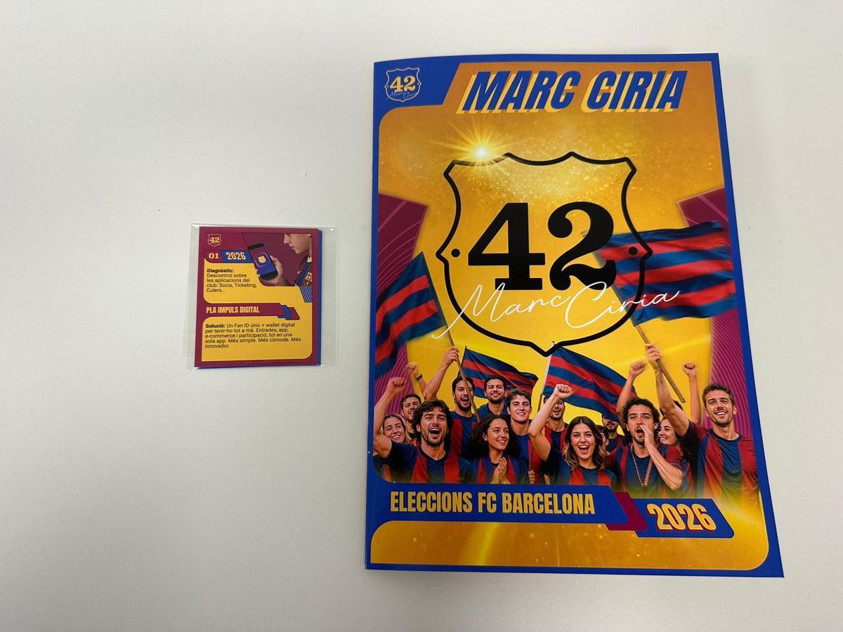 Los cromos de Marc Ciria para ganar las elecciones Los cromos de Marc Ciria para ganar las elecciones