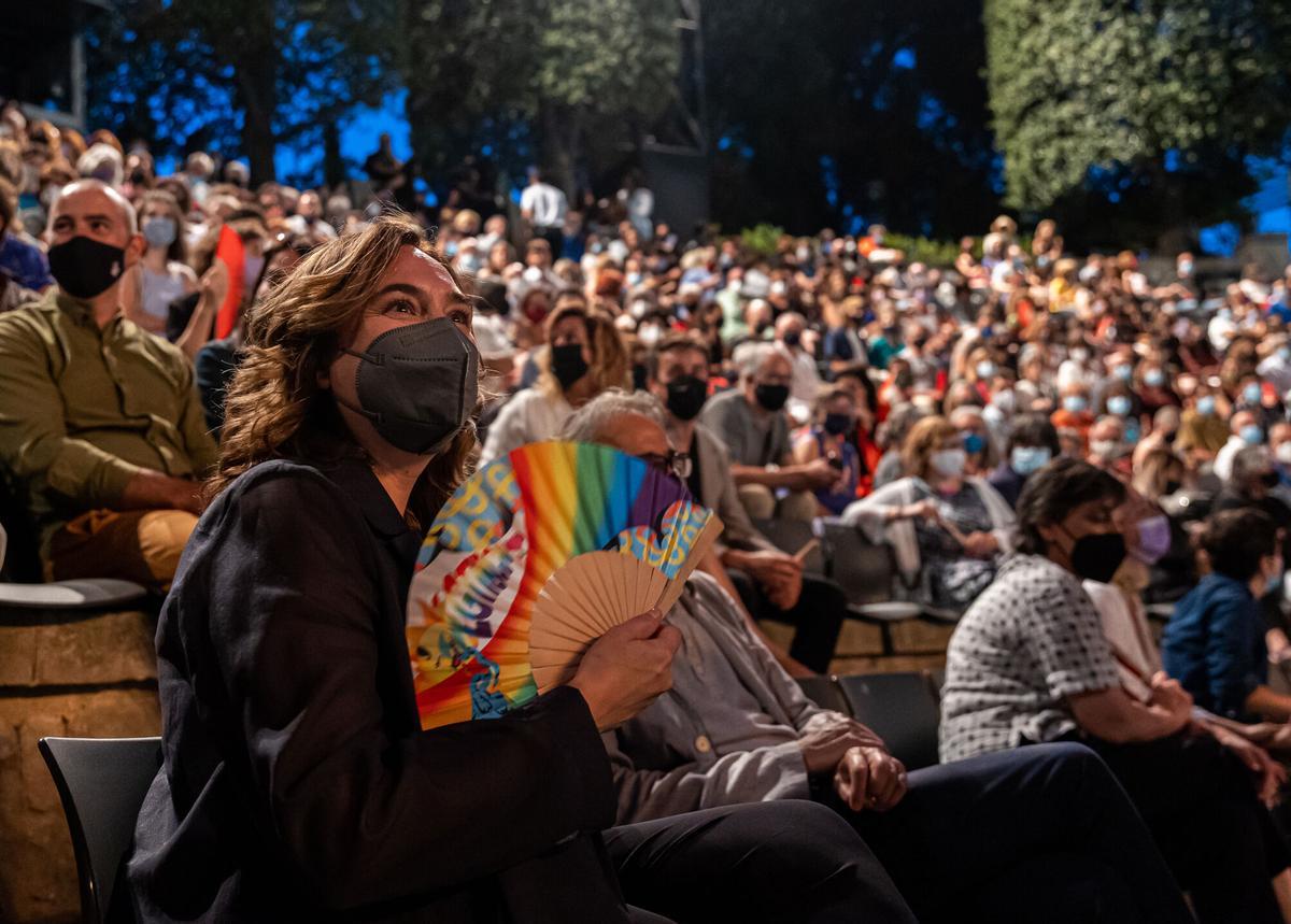 Ada Colau en el Grec de la pandemia, en 2021.