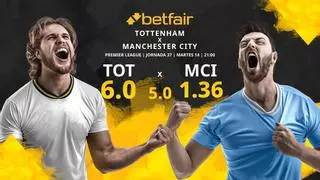 Tottenham Hotspur vs. Manchester City: horario, TV, estadísticas, clasificación y pronósticos