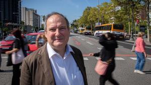 Jordi Hereu, en la avenida de la Diagonal de Barcelona en septiembre de 2020.