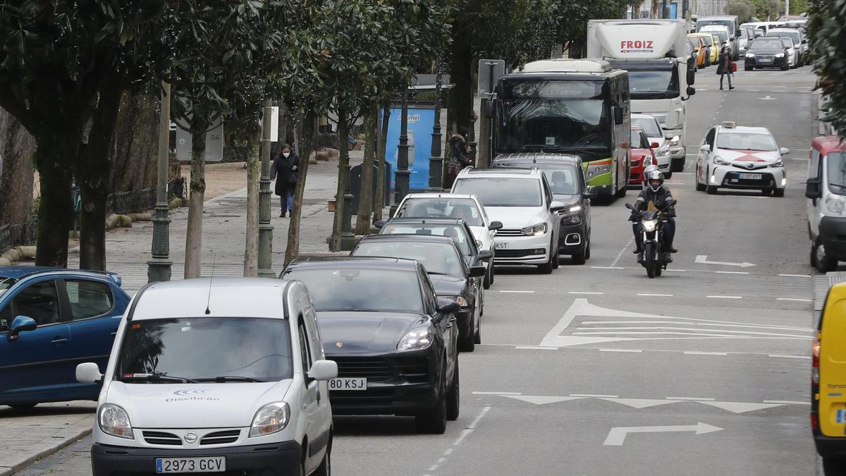 La zona de Beiramar se colapsa por el cierre del túnel