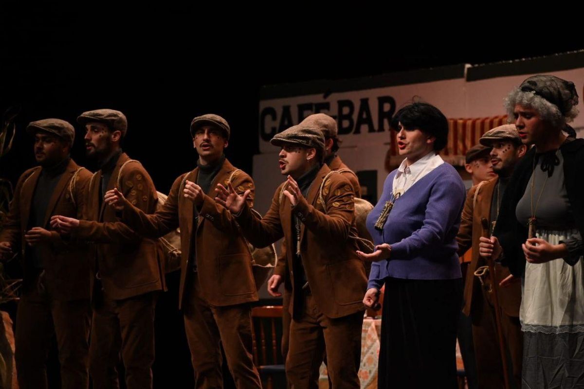 Los Charramangueros, durante su actuación de la primera noche del COMBA