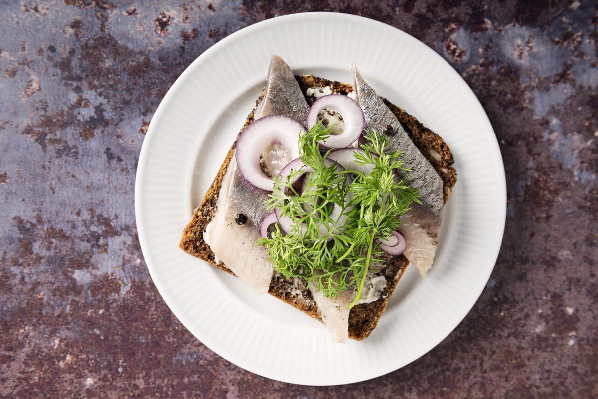 El plato Smørrebrød