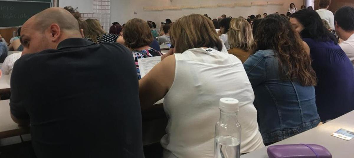 Imagen de una de las aulas en las que celebró la prueba