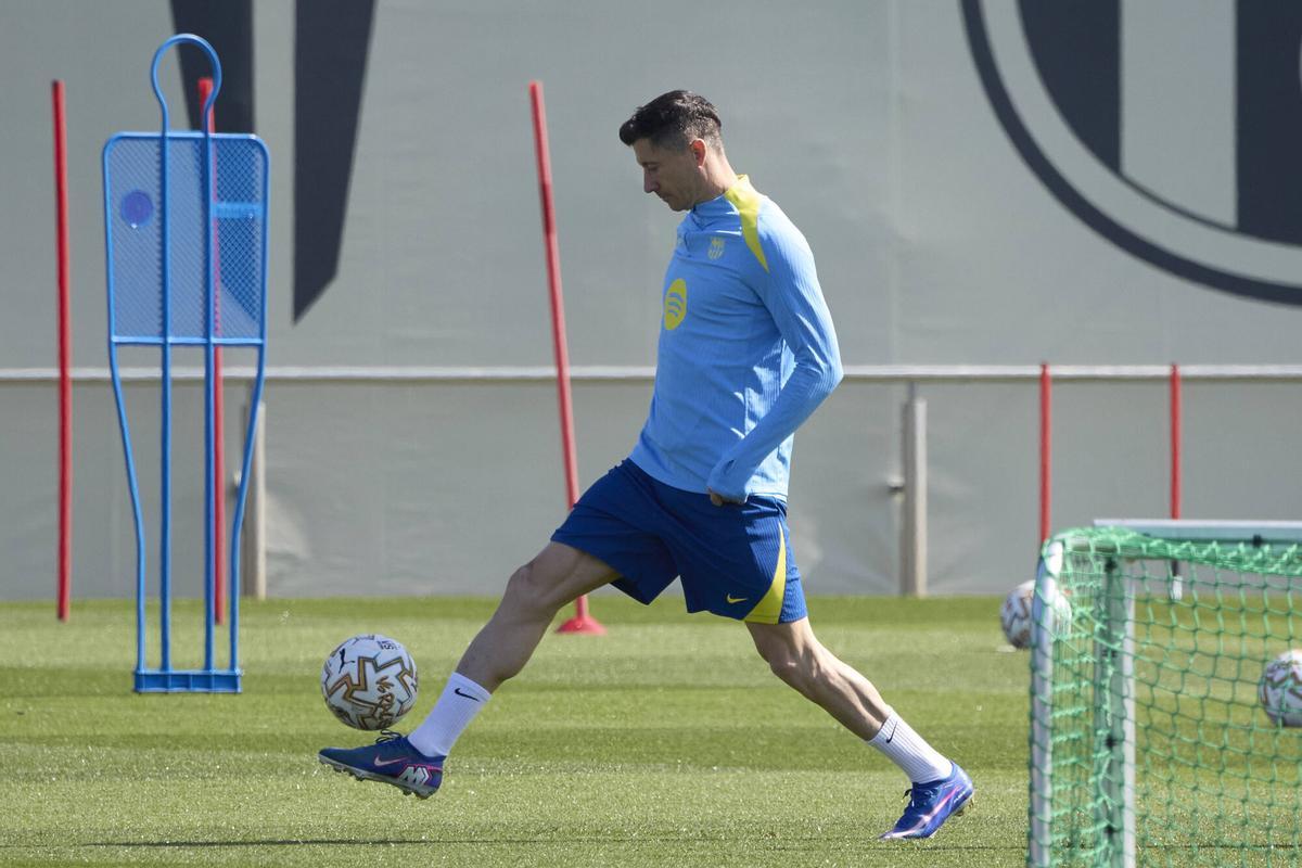Entrenamiento del FC Barcelona previo al partido de liga EA Sports contra el Rayo Vallecano Foto: Dani Barbeito Ciutat Esportiva Joan Gamper