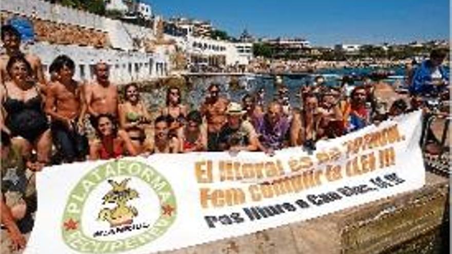 Reivindicació el passat juliol per reclamar l&#039;accés públic al Club de Mar.