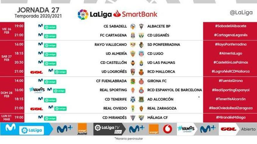 El Fuenlabrada-Girona es jugarà el diumenge 28 (14h)