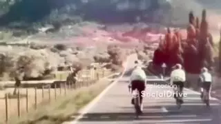 La peligrosa maniobra de un ciclista en la carretera de Valldemossa