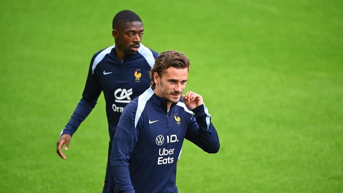 Ousmane Dembele y Griezmann