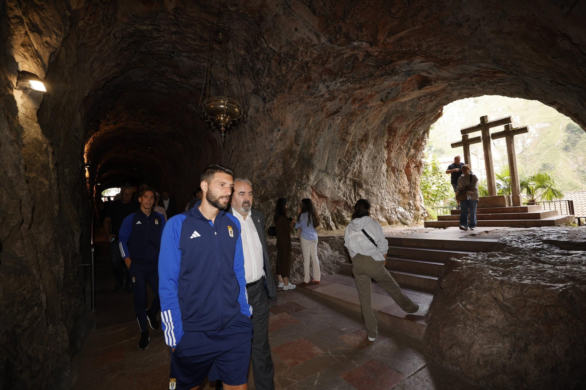 Visita del Real Oviedo al Santuario de Covadonga