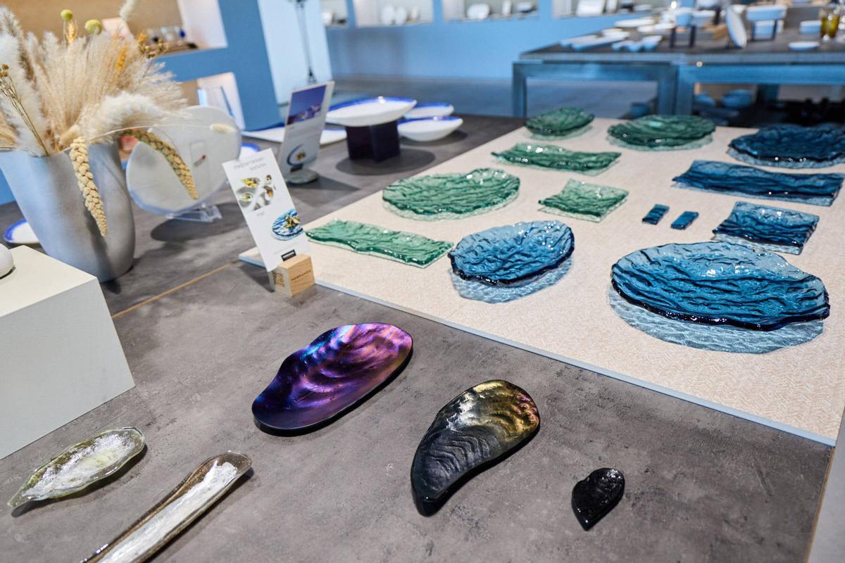 Peces fetes amb vidre.