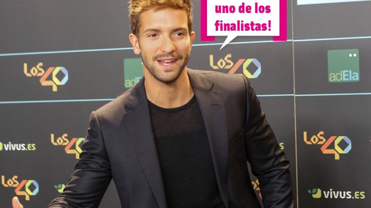Pablo Alborán en la cena de los nominados de los 40 music awards