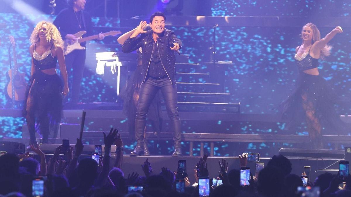 Chayanne durante su concierto en el Coliseum en A Coruña en 2025