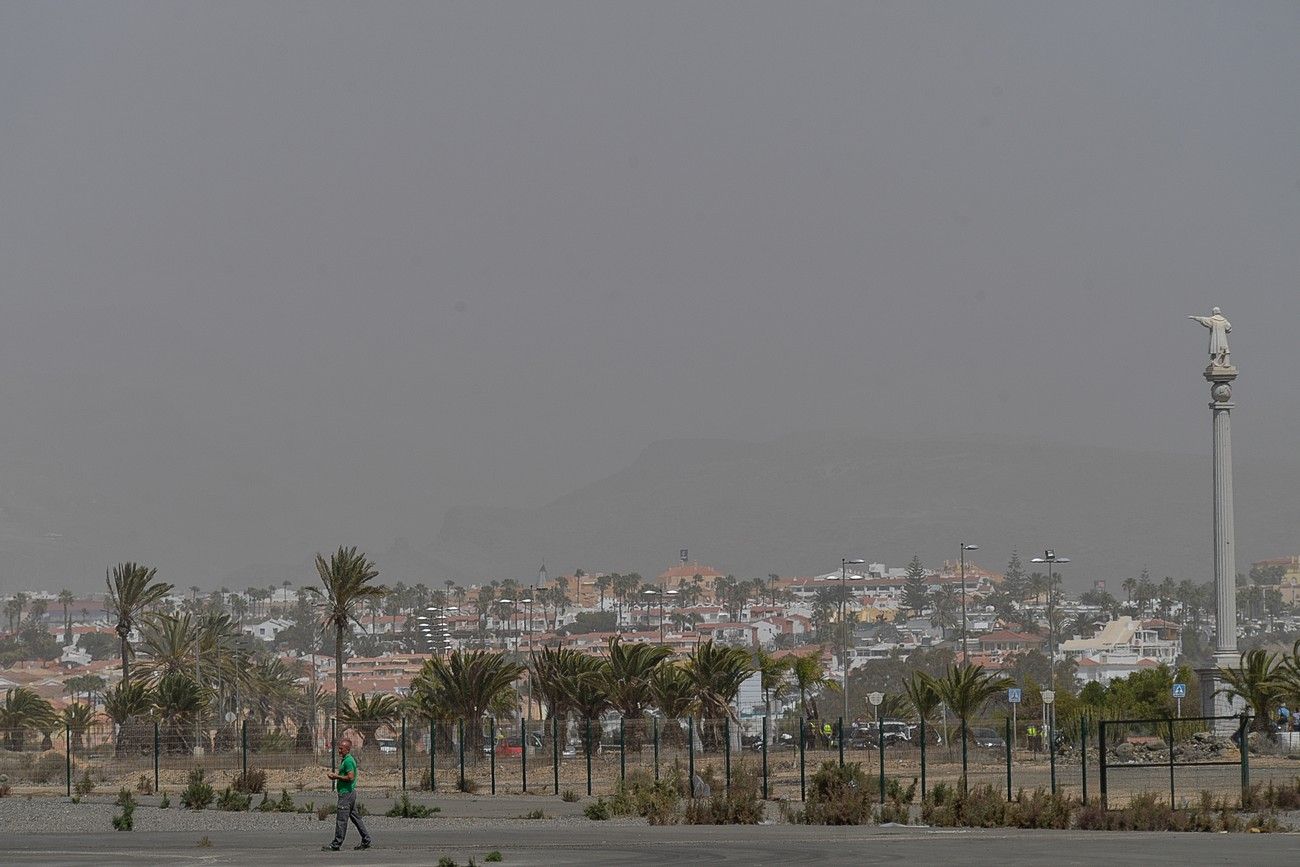 Calima en Las Palmas de Gran Canaria (17/03/2022)