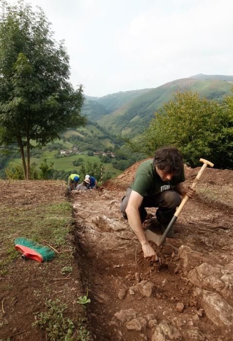 Excavación en el castro de Boinas