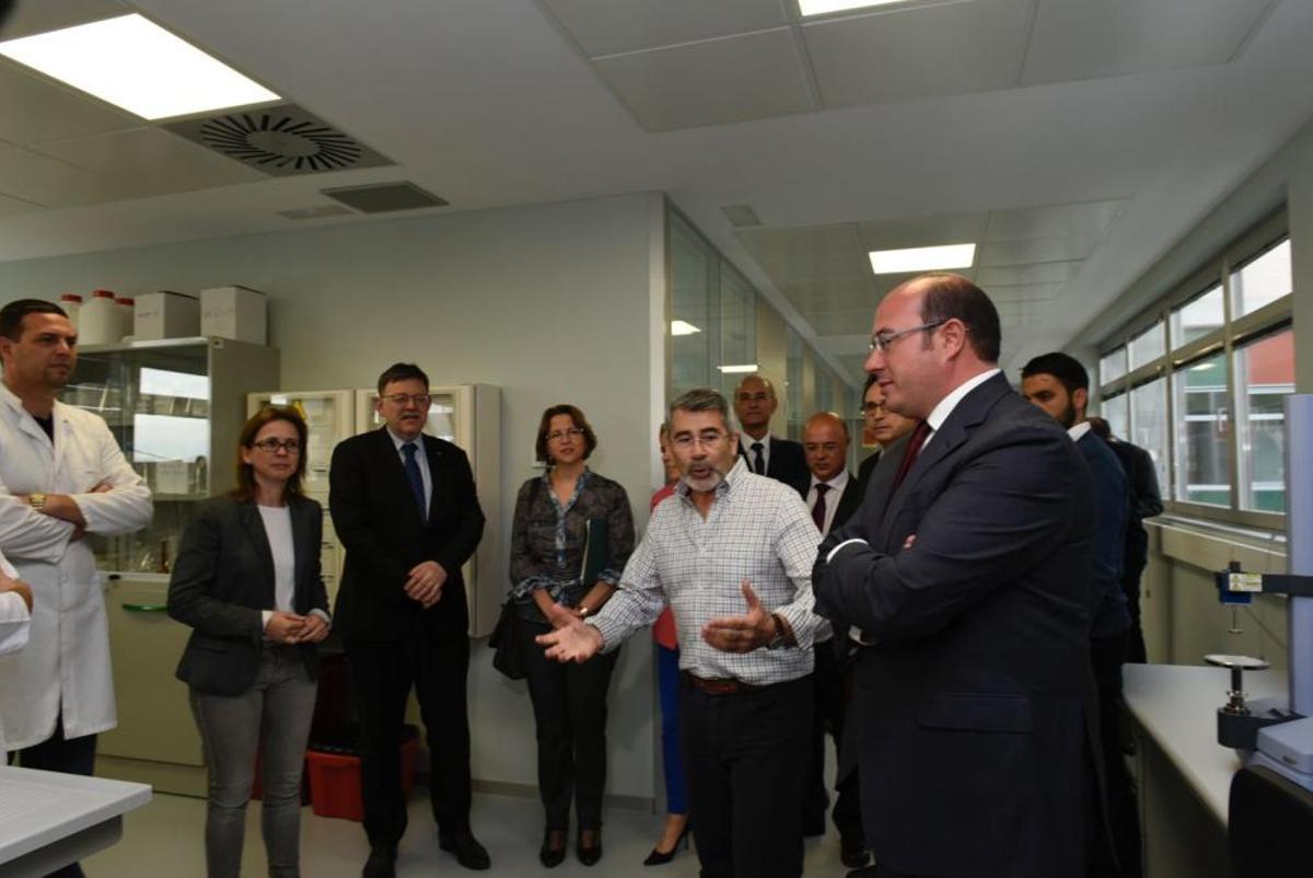 Reunión de Ximo Puig y Pedro Antonio Sánchez en Murcia