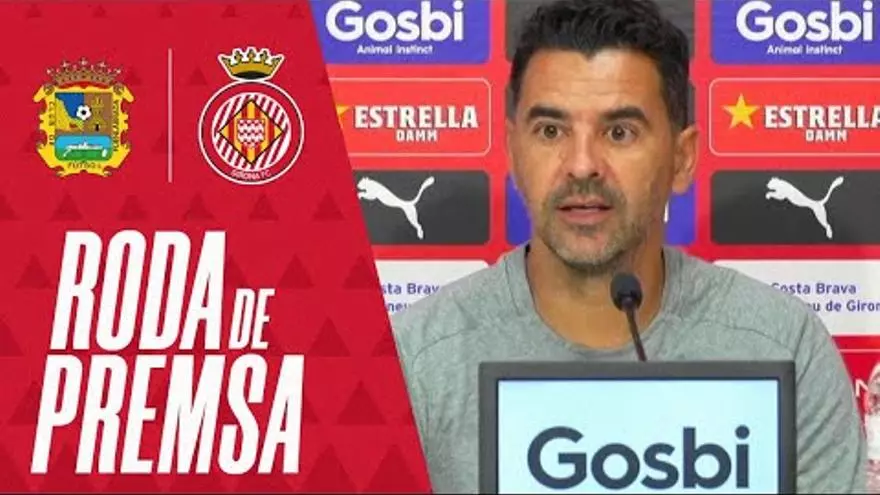 Roda de premsa de Míchel prèvia al Fuenlabrada - Girona