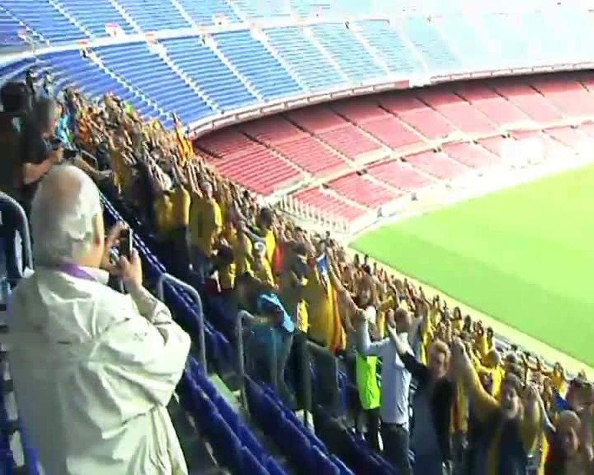 La Vía Catalana pasó por el Camp Nou