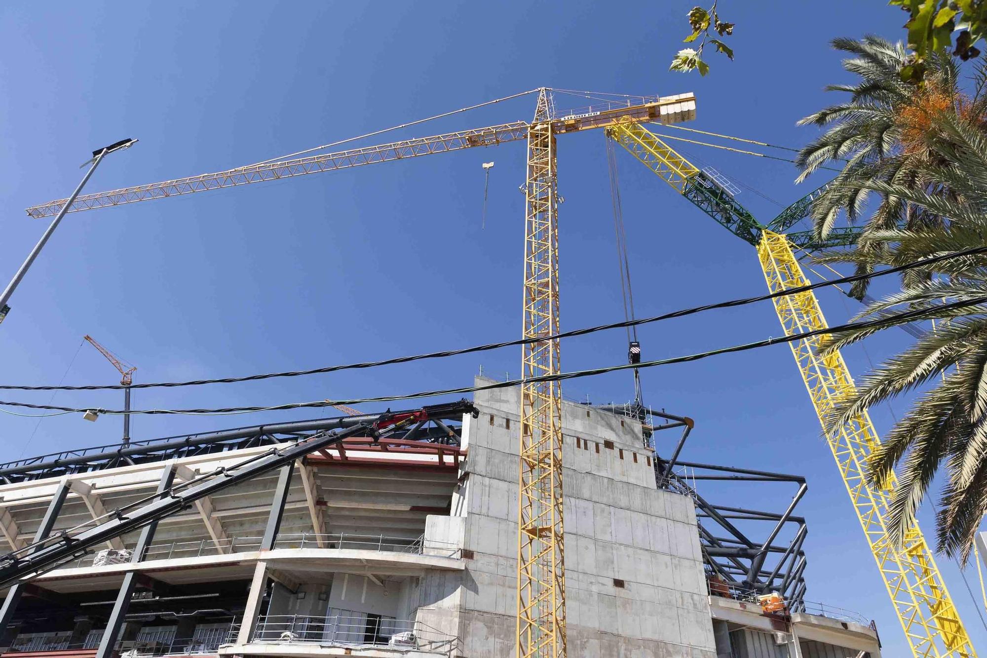 Obras pabellón Roig Arena