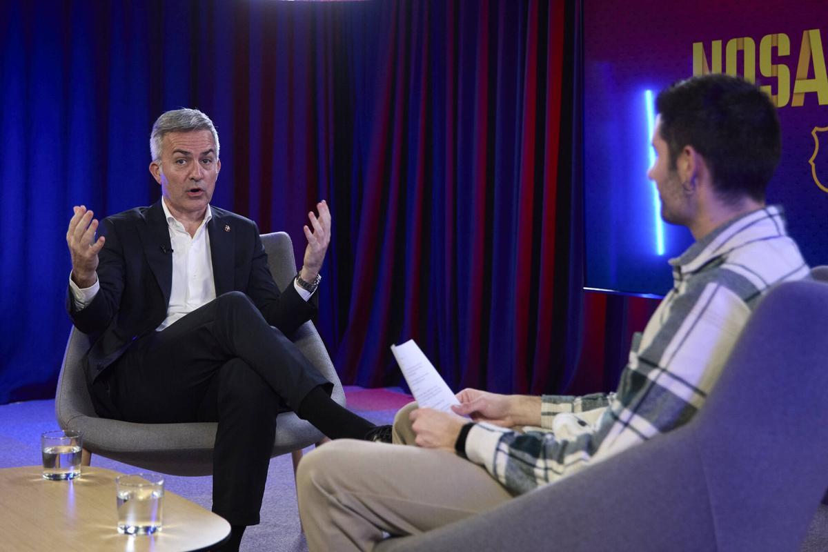 Víctor Font, durante la entrevista