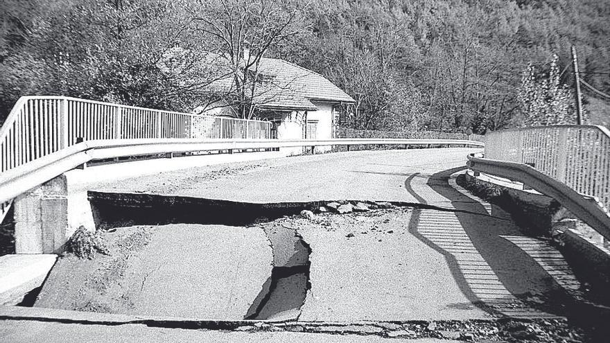 El pont de la Nou de Berguedà que va cedir