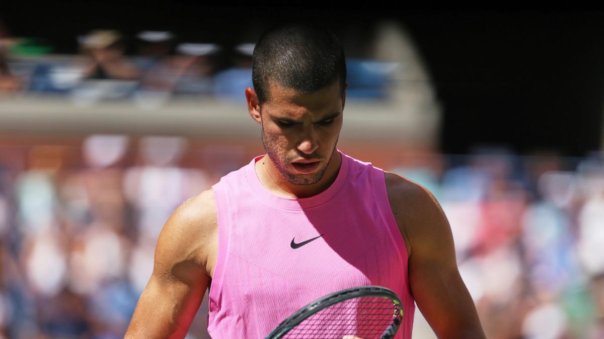Carlos Alcaraz, durante el US Open