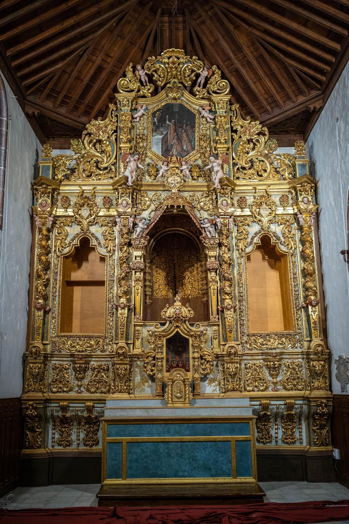 Restauración del retablo de la Virgen del Carmen, en la Iglesia de La Concepción de Santa Cruz