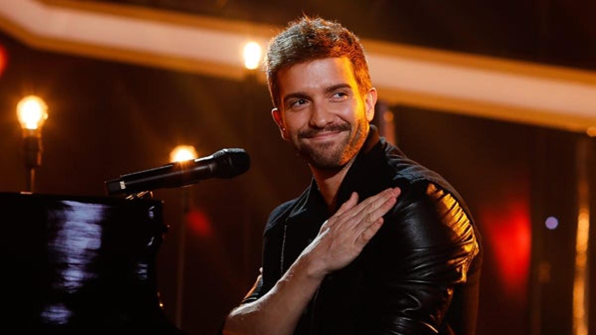 El cantante Pablo Alborán durante la gala final de Operación Triunfo