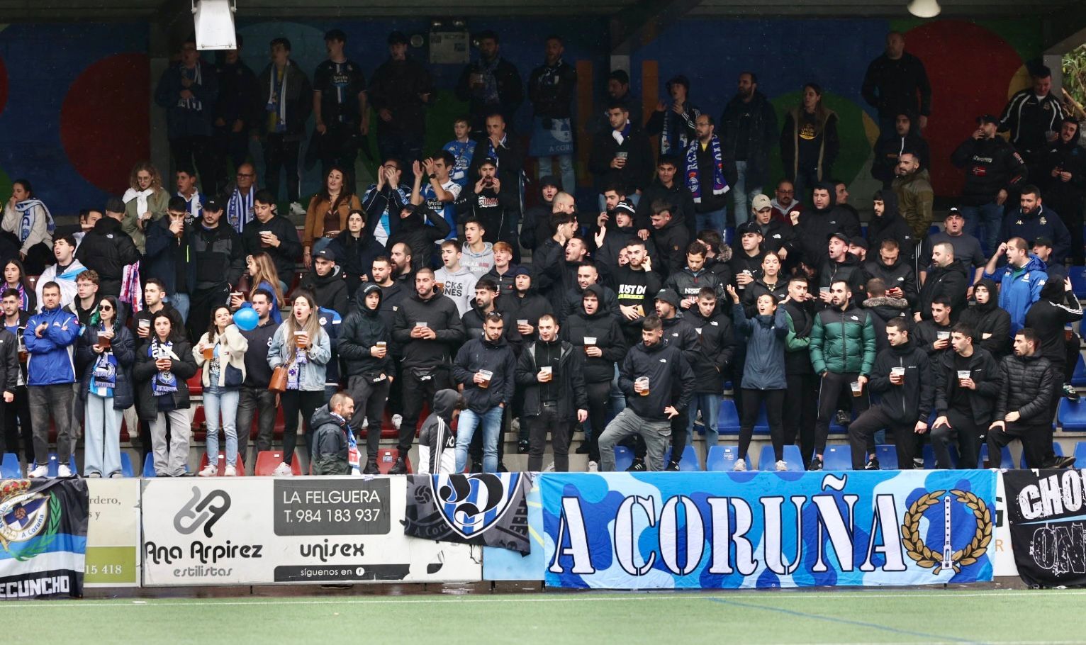 Así fue el partido entre el Covadonga y el Deportivo de La Coruña