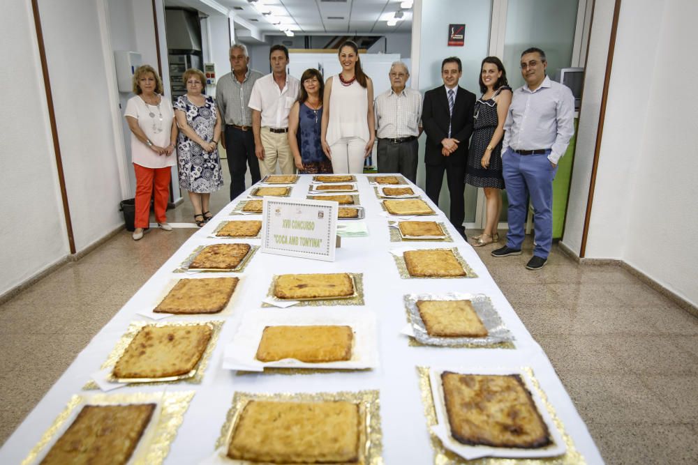 El jurado con las cocas presentadas