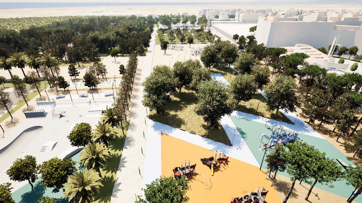 Infografía sobre la primera fase del Censal Parc de Castelló.