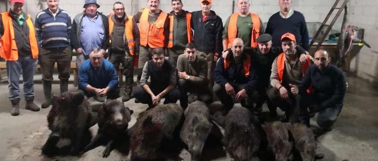 Rodeiro caza siete jabalíes en una jornada   |  La jornada de caza del pasado sábado fue un éxito para la cuadrilla jabalinera de Rodeiro y para la de zorro, que esta última salió al monte con sus perros. Entre las dos capturaron siete jabalíes en los montes de las parroquias de Riobó y de Carboentes.