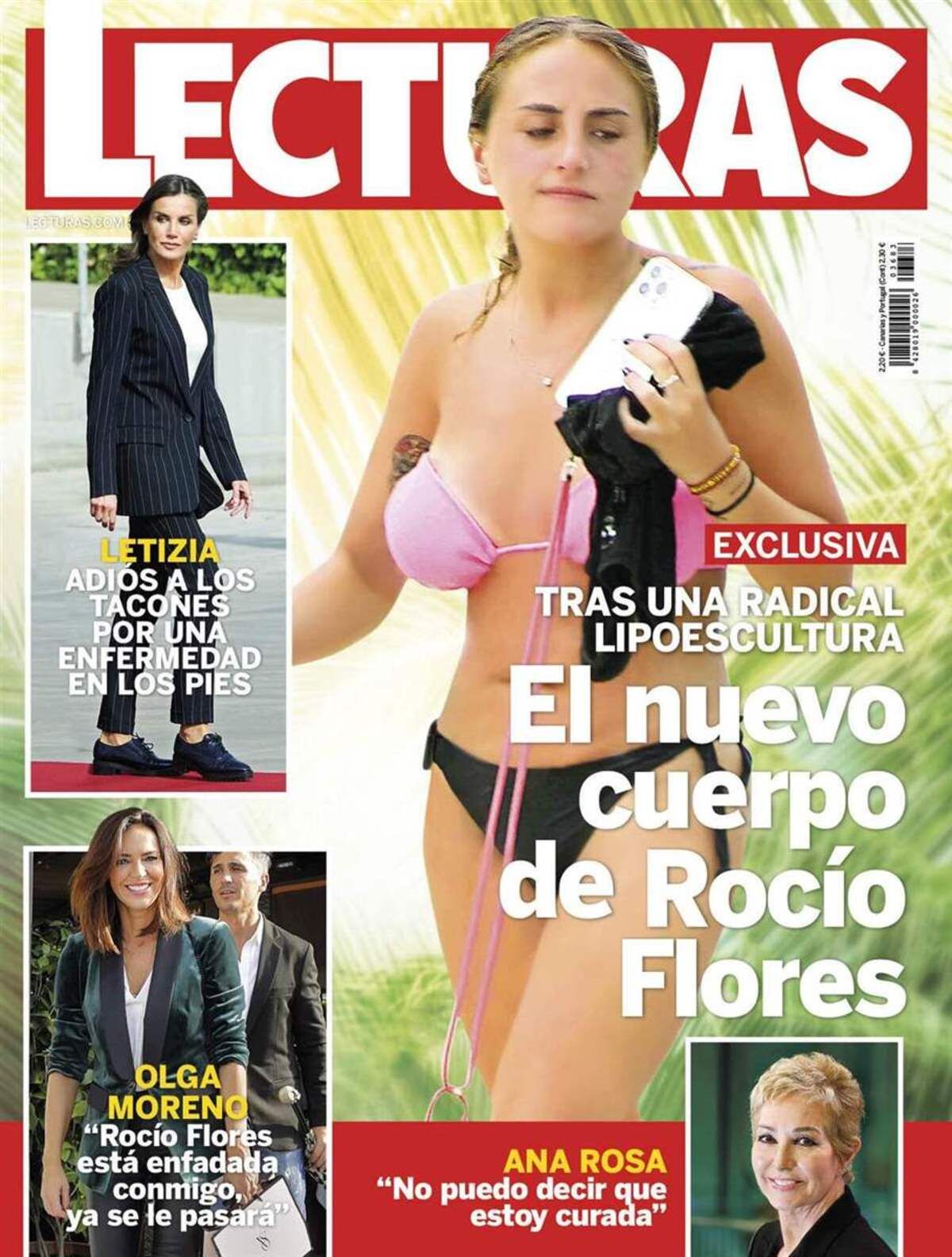 Portada de la revista Lecturas de esta semana con el nuevo aspecto físico de Rocío Flores.