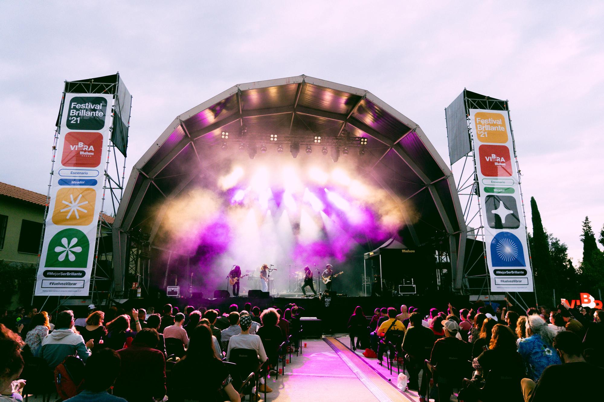 El Festival Brillante en su primera edición, la de 2021, cuando todavía tuvo que celebrarse con el público sentado.