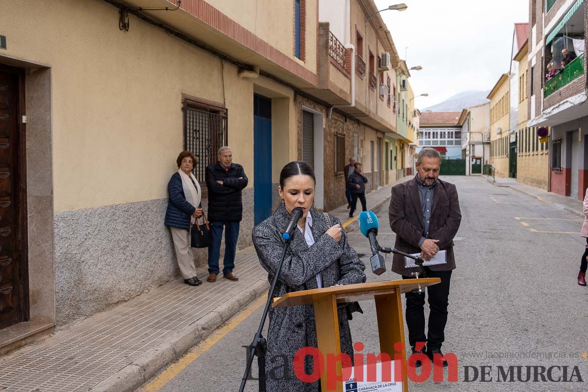 Una calle en Caravaca recuerda al profesor Juan Antonio Giménez Ramírez