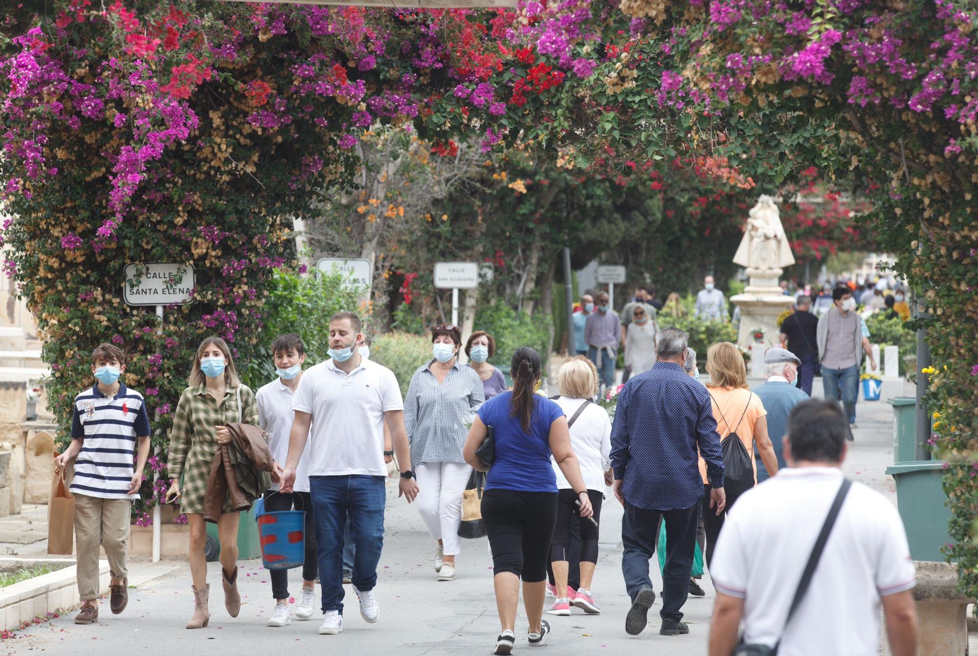 Día de Todos los Santos en el Cementerio de Alicante