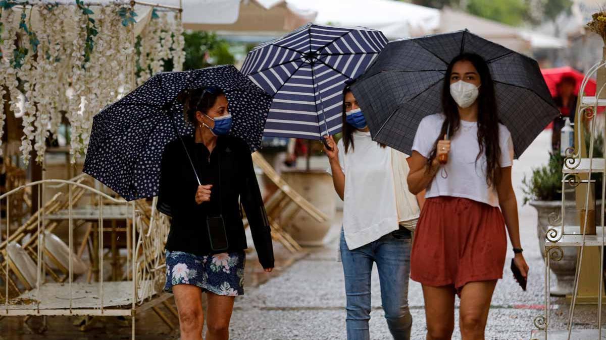 Imágenes de la lluvia torrencial en Ibiza y Formentera