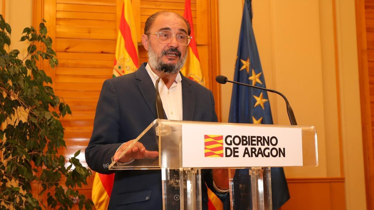 El expresidente de Aragón, Javier Lambán, en una imagen de archivo
