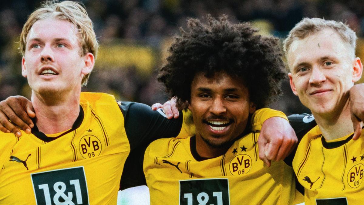Brandt, Adeyemi y Beier - que anotó un doblete - en la victoria del Dortmund ante el Mainz 05