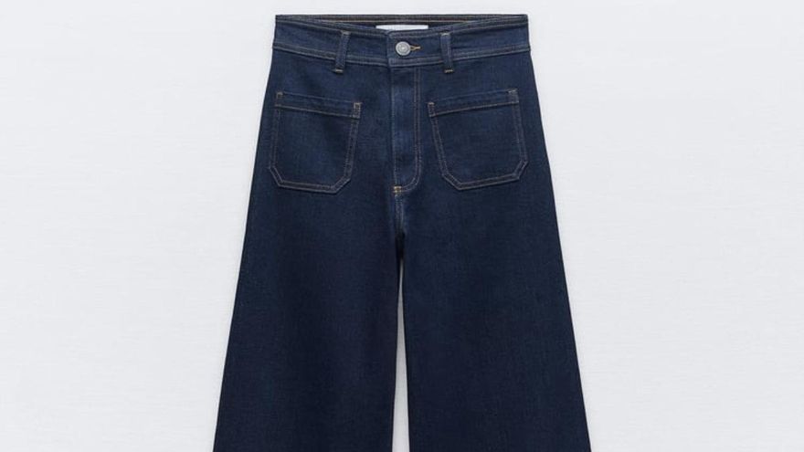 JEANS MARINE STRAIGHT TIRO ALTO