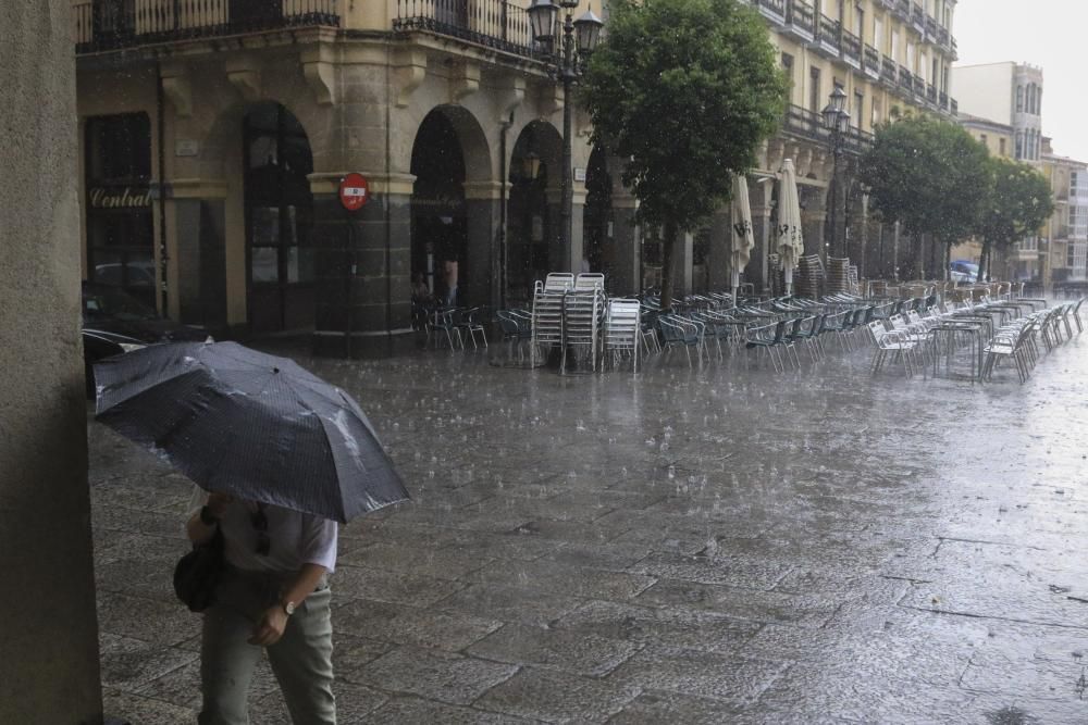 Las imágenes de la fuerte tormenta en Zamora