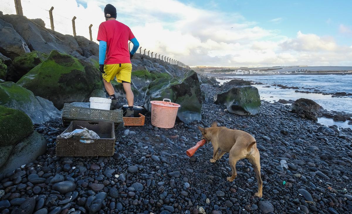 Limpieza de la playa de Ojos de Garza