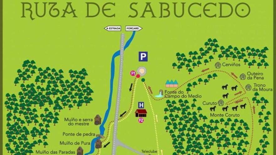 Imagen de la guía de la Ruta de Sabucedo ideada por Manolo Cabada para Rapa das Bestas.
