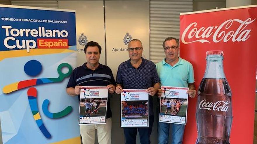 Jerónimo Cartagena, Vicente Alberola y José Brontos, durante la presentación de este martes