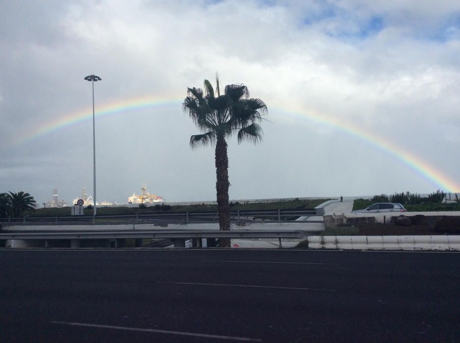 Arcoíris y lluvias en Las Palmas de Gran Canaria (26/11/16)