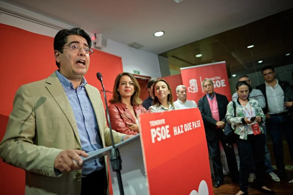El PSOE celebra en Tenerife los resultados del 28A
