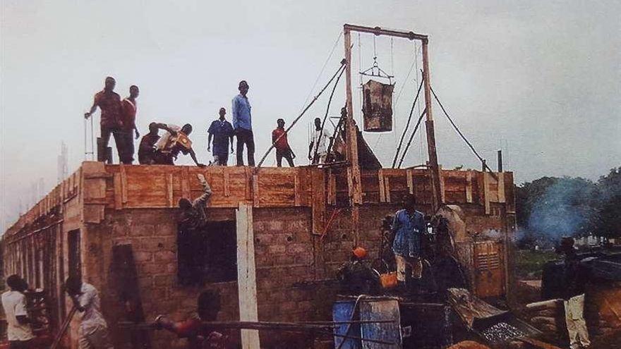 Obras de un proyecto de Manos Unidas en Benín.