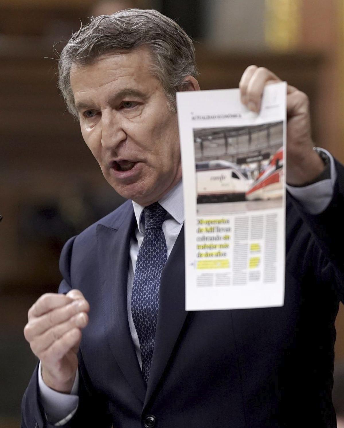 Feijóo vaticina que  el Govern acabarà al banc dels acusats per la tragèdia d’Adamuz