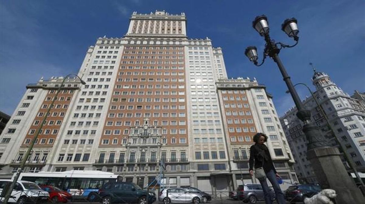 L’Edificio España, de Madrid. L’Edificio España, de Madrid.